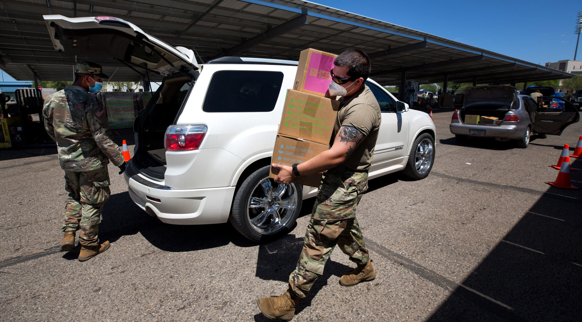 Drive-thru Community Food Bank